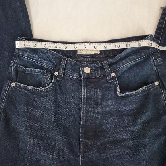 Free People We The Free Stella Skinny Jeans 27 Lulworth Blue Raw Hem Button Fly - Picture 10 of 12